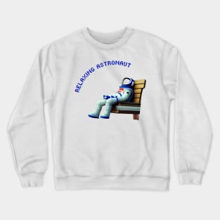 Relaxing Astronaut Crewneck Sweatshirt